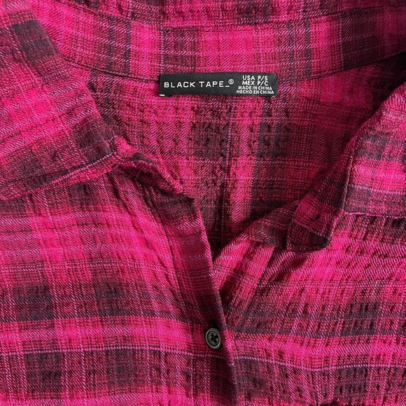 🖤Black Tape 
Women Spread Collar Long Sleeves - Picture 4 of 12